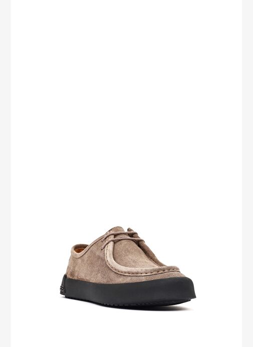 Derimod Derimod Erkek Vizon Bağcıklı Süet Deri Casual Ayakkabı 25WFD655210 Boyner'de! Vizon - 8. görsel