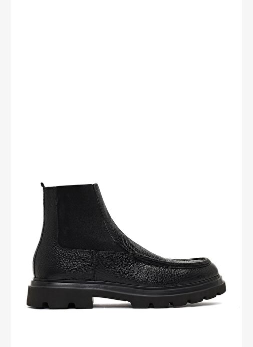 Erkek Siyah Deri Chelsea Bot 25WFD6709FT - Görsel 2