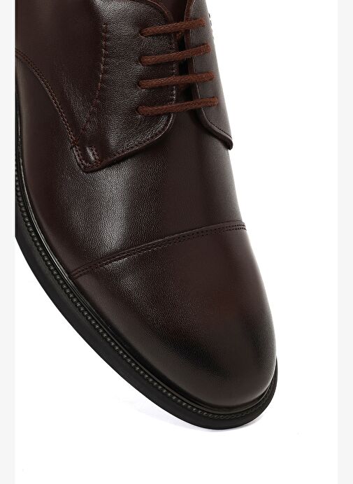 Erkek Kahverengi Bağcıklı Deri Casual Ayakkabı 25WFD671318 - Görsel 9