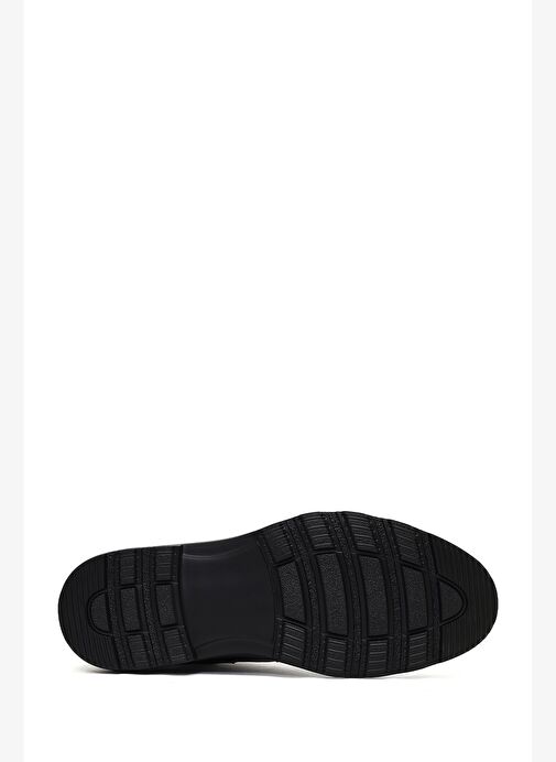 Erkek Siyah Fermuarlı Deri Casual Bot 25WFD6717FT - Görsel 6