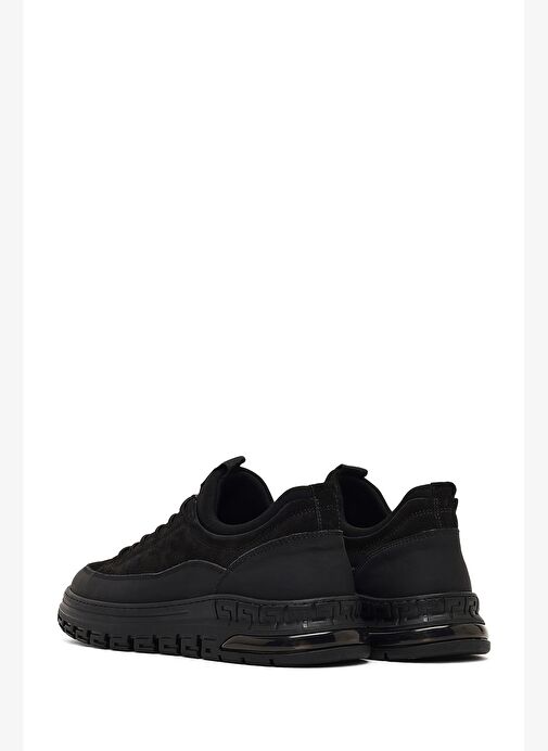 Erkek Siyah Bağcıklı Nubuk Deri Casual Ayakkabı 25WFD6767V3 - Görsel 6