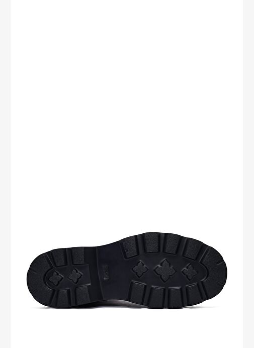 Erkek Siyah Fermuarlı Kalın Tabanlı Deri Bot 25WFD6857FT - Görsel 6