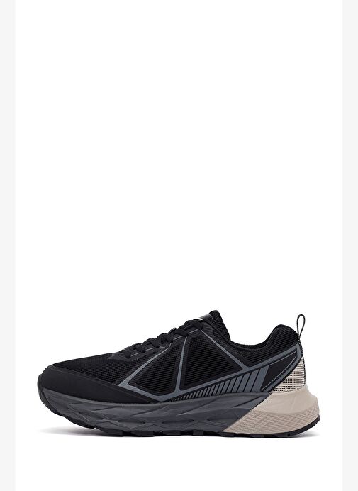 Derimod Dry Erkek Siyah Bağcıklı Kalın Tabanlı Kumaş Sneaker 25WFD690214 - Görsel 3