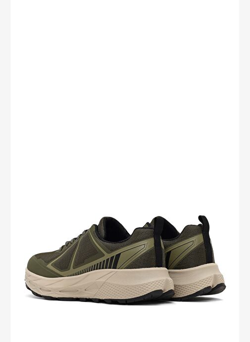 Derimod Dry Erkek Haki Bağcıklı Kalın Tabanlı Kumaş Sneaker 25WFD690214 - Görsel 6