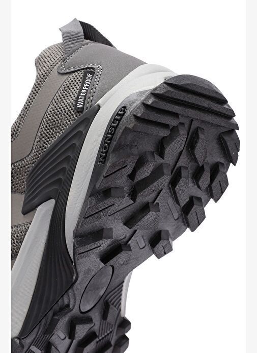 Derimod Dry Erkek Gri Bağcıklı Waterproof Outdoor Ayakkabı 25WFD693914 - Görsel 9