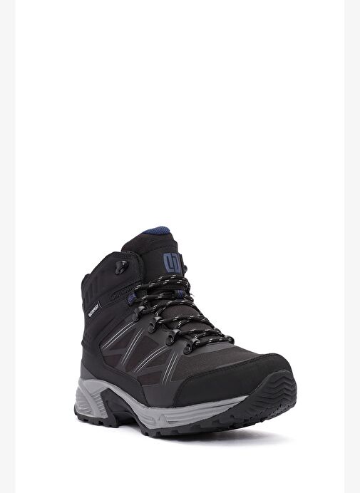 Derimod Dry Erkek Siyah Bağcıklı Waterproof Deri Outdoor Bot 25WFD694214 - Görsel 8