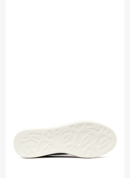 Erkek Siyah Bağcıklı Kalın Tabanlı Sneaker 25WFD6947PV - Görsel 5