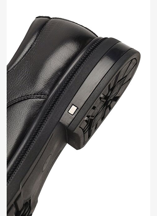 Erkek Siyah Bağcıklı Deri Klasik Ayakkabı 25WFD695018 - Görsel 9