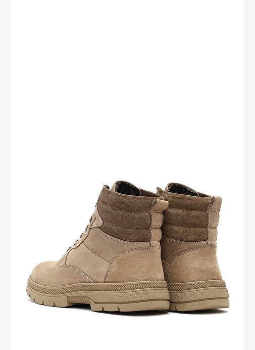 Erkek Vizon Bağcıklı Kalın Tabanlı Deri Bot 25WFD7005V3 - Görsel 7