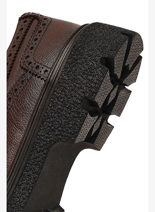 Erkek Kahverengi Bağcıklı Deri Casual Ayakkabı 25WFD7015FT - Görsel 9