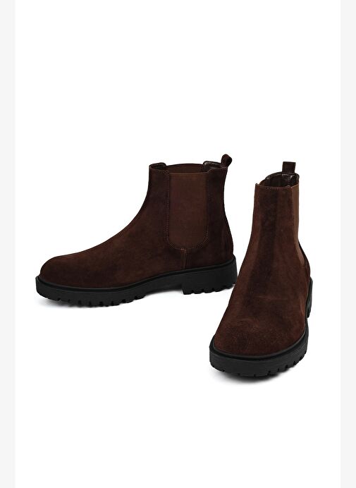 Derimod Derimod Erkek Kahverengi Süet Deri Chelsea Bot 25WFD701910 Boyner'de! Kahverengi - 5. görsel