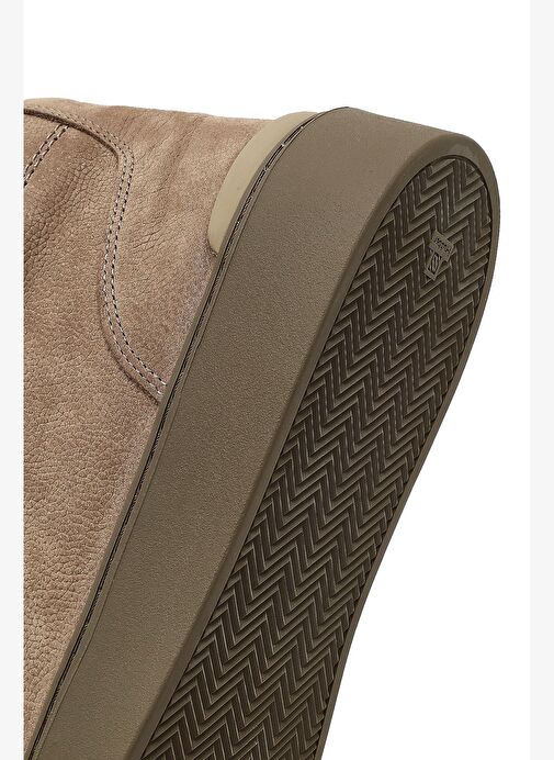 Erkek Vizon Fermuarlı Nubuk Deri Spor Bot 25WFD7071V3 - Görsel 9