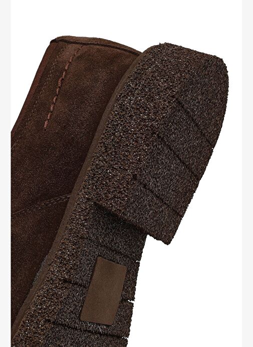 Erkek Kahverengi Bağcıklı Süet Deri Casual Ayakkabı 25WFD720110 - Görsel 9