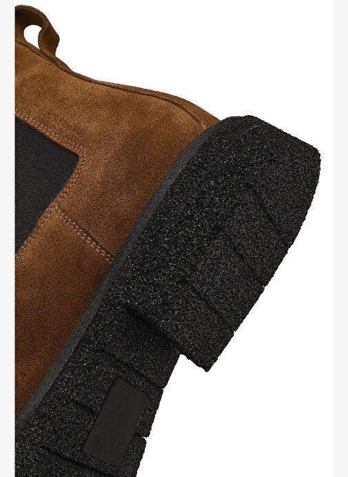 Erkek Kahverengi Fermuarlı Süet Deri Bot 25WFD720210 - Görsel 9