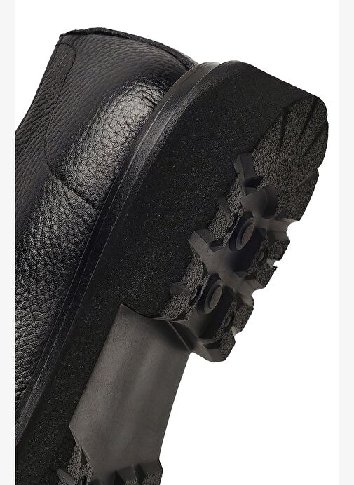 Erkek Siyah Bağcıklı Deri Casual Ayakkabı 25WFD7220FT - Görsel 9