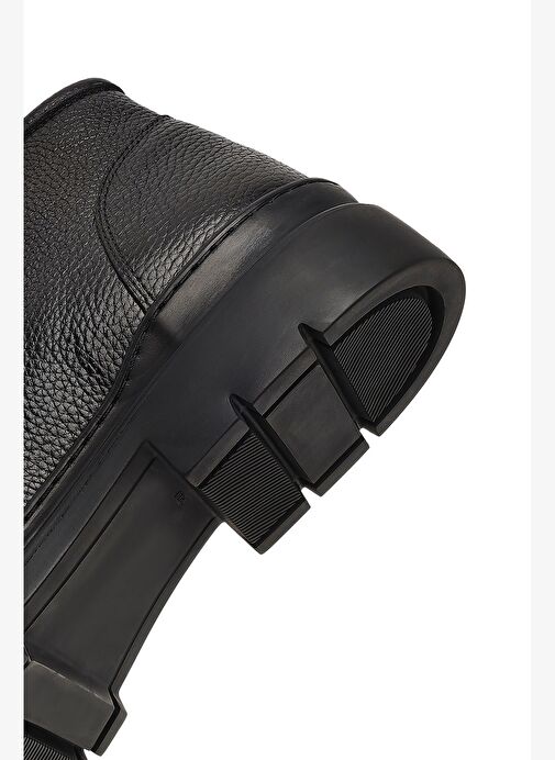 Erkek Siyah Bağcıklı Deri Casual Bot 25WFD7222FT - Görsel 9