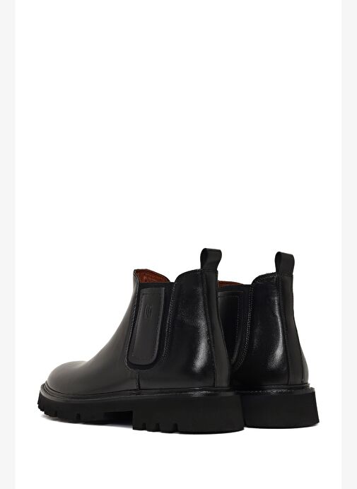 Erkek Siyah Deri Chelsea Bot 25WFD724118 - Görsel 7