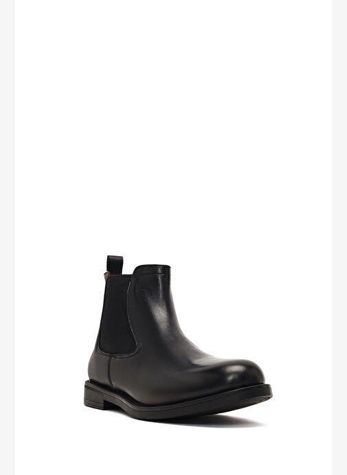Erkek Siyah Deri Chelsea Bot 25WFD724218 - Görsel 8
