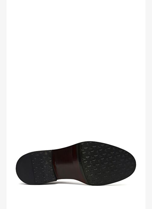 Erkek Siyah Bağcıklı Deri Casual Ayakkabı 25WFD740318 - Görsel 5