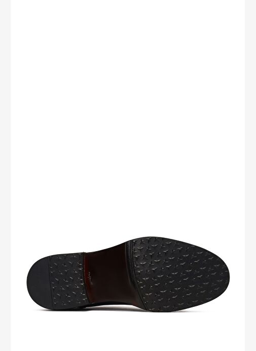 Erkek Lacivert Bağcıklı Deri Casual Ayakkabı 25WFD740318 - Görsel 5