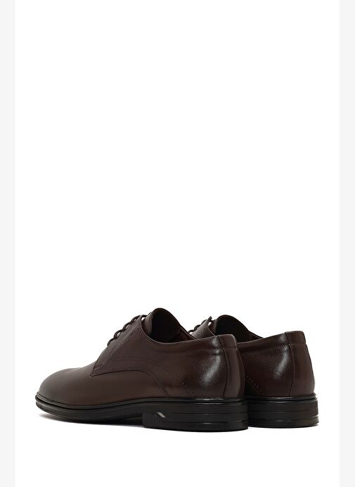 Erkek Kahverengi Bağcıklı Deri Casual Ayakkabı 25WFD750218 - Görsel 6
