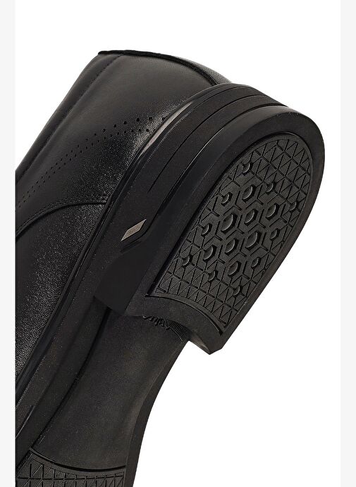 Erkek Siyah Bağcıklı Deri Casual Ayakkabı 25WFD750218 - Görsel 9