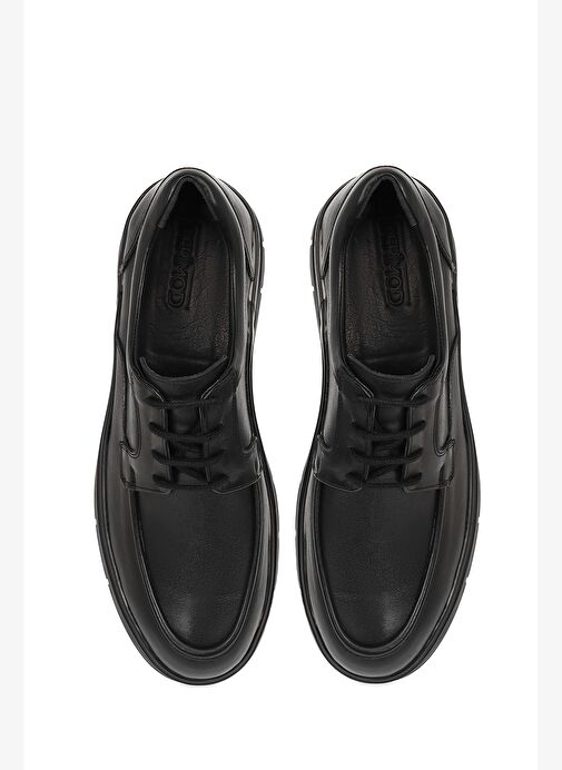 Derimod Derimod Erkek Siyah Bağcıklı Deri Casual Ayakkabı 25WFD751218 Boyner'de! Siyah - 5. görsel