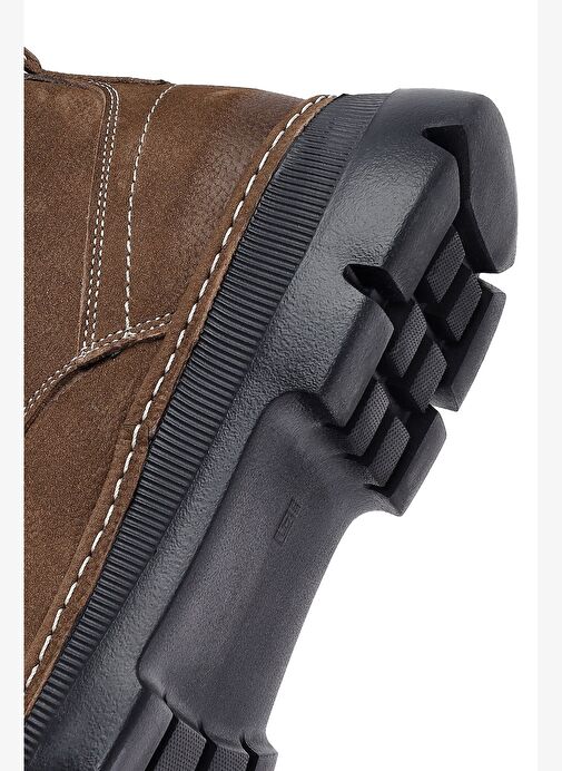 Erkek Kahverengi Bağcıklı Nubuk Deri Casual Bot 25WFD7515V3 - Görsel 9