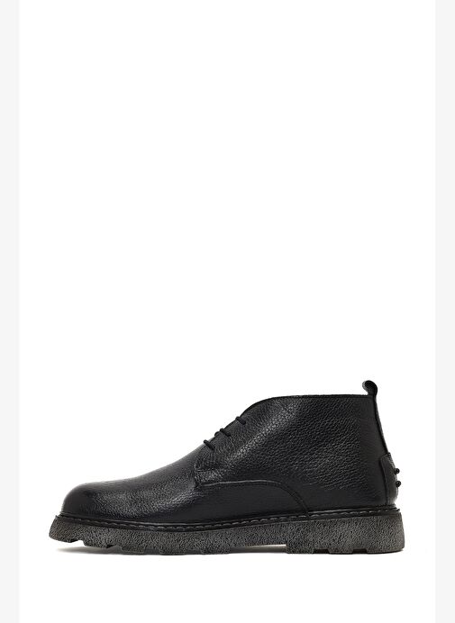 Erkek Siyah Bağcıklı Deri Casual Bot 25WFD7516FT - Görsel 3