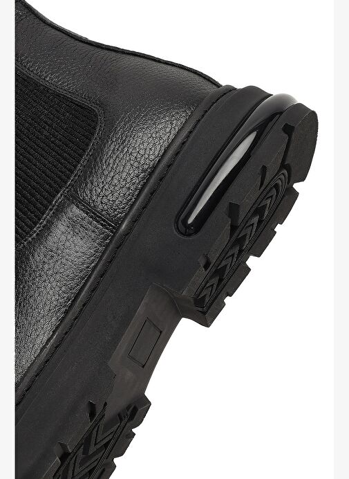 Erkek Siyah Deri Chelsea Bot 25WFD7603FT - Görsel 9