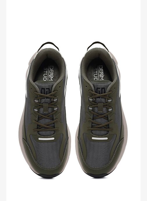 Derimod Studio Erkek Yeşil Bağcıklı Kalın Tabanlı Sneaker 25WFD780014 - Görsel 8