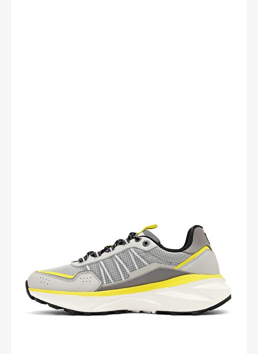 Derimod Studio Erkek Gri Bağcıklı Kalın Tabanlı Sneaker 25WFD780114 - Görsel 3