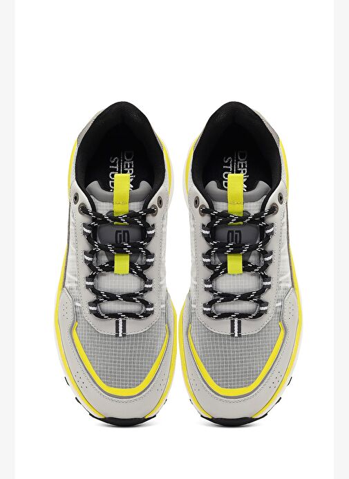 Derimod Studio Erkek Gri Bağcıklı Kalın Tabanlı Sneaker 25WFD780114 - Görsel 8