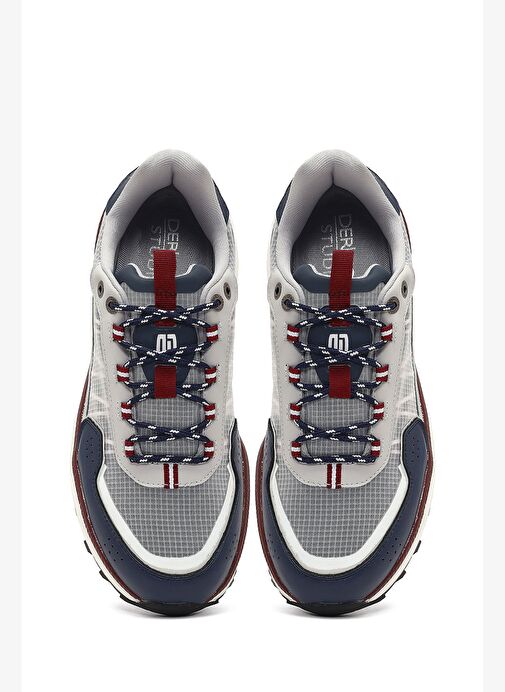 Derimod Studio Erkek Lacivert Bağcıklı Kalın Tabanlı Sneaker 25WFD780114 - Görsel 8