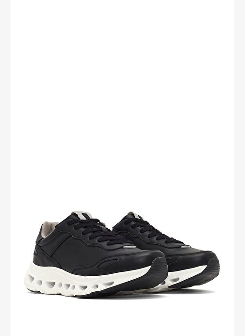 Derimod Studio Erkek Siyah Bağcıklı Kalın Tabanlı Sneaker 25WFD780210 - Görsel 4