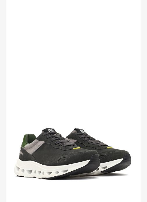 Derimod Studio Erkek Bej Bağcıklı Kalın Tabanlı Sneaker 25WFD780210 - Görsel 4