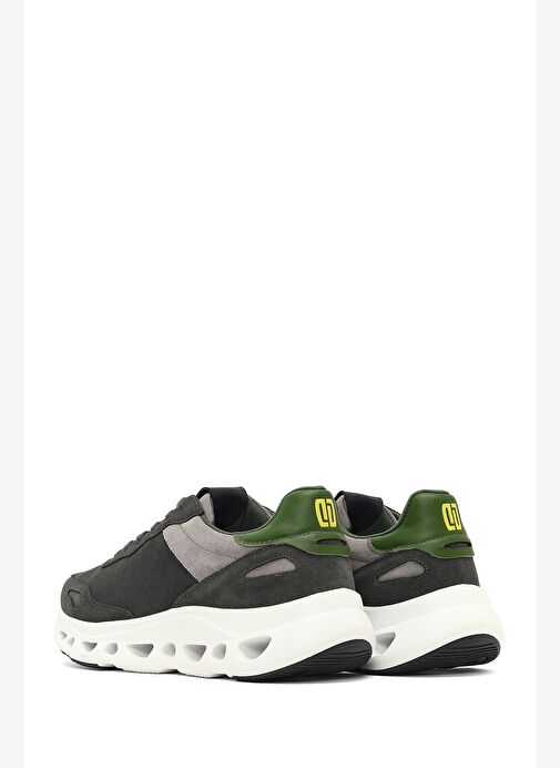 Derimod Studio Erkek Bej Bağcıklı Kalın Tabanlı Sneaker 25WFD780210 - Görsel 6