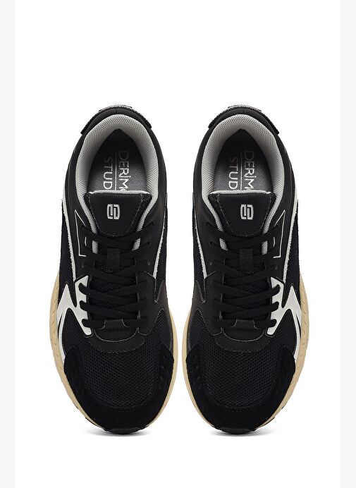 Derimod Studio Erkek Siyah Bağcıklı Kalın Tabanlı Sneaker 25WFD780314 - Görsel 8