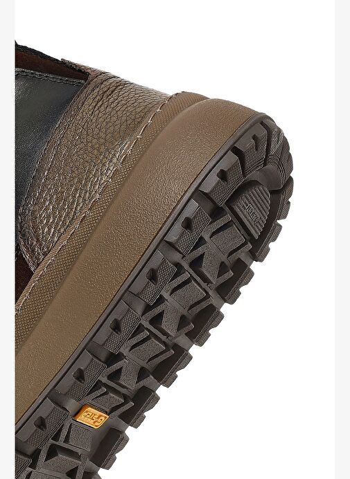 Erkek Yeşil Bağcıklı Kalın Tabanlı Deri Spor Bot 25WFD795014 - Görsel 9