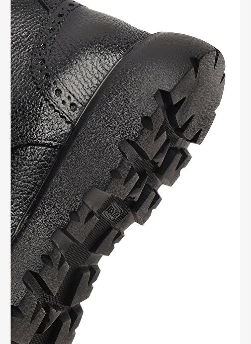 Erkek Siyah Fermuarlı Deri Bot 25WFD8202FT - Görsel 9