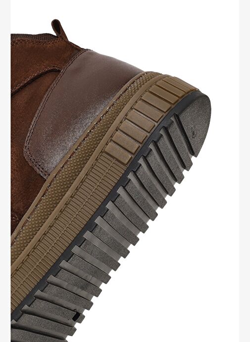 Erkek Kahverengi Bağcıklı Nubuk Deri Spor Bot 25WFD8300V3 - Görsel 9
