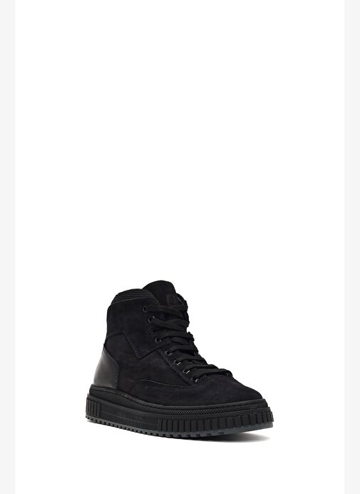 Erkek Siyah Bağcıklı Nubuk Deri Spor Bot 25WFD8300V3 - Görsel 8