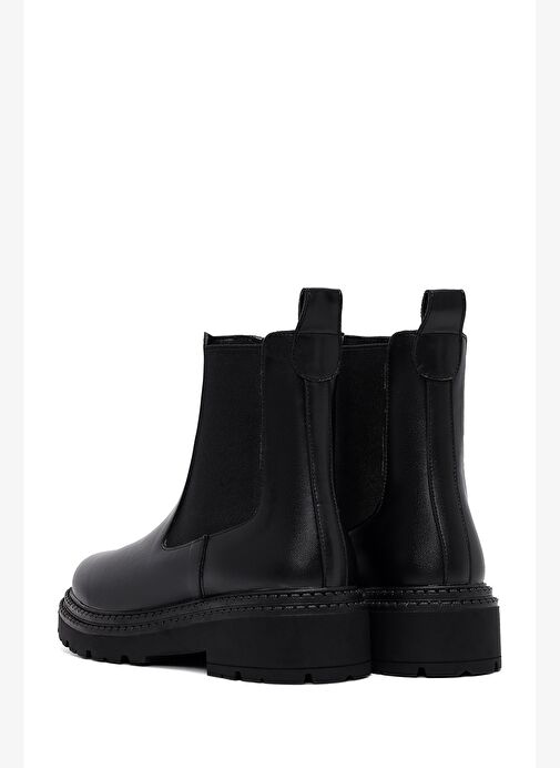 Kadın Siyah Kalın Tabanlı Chelsea Bot 25WFE251118 - Görsel 7