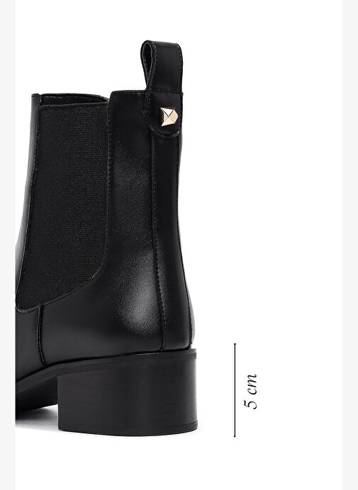 Kadın Siyah Kalın Topuklu Chelsea Bot 25WFE251318 - Görsel 3