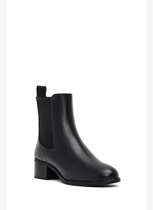 Kadın Siyah Kalın Topuklu Chelsea Bot 25WFE251318 - Görsel 9