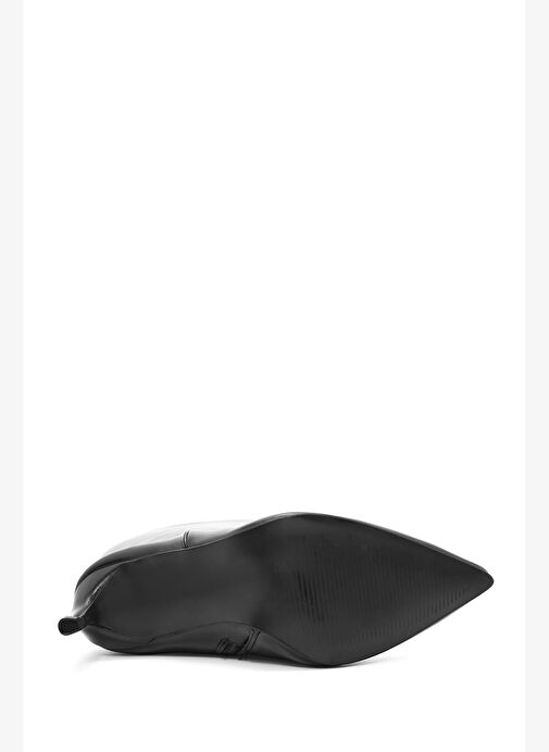 Kadın Siyah Fermuarlı İnce Topuklu Çizme 25WFE401118 - Görsel 7