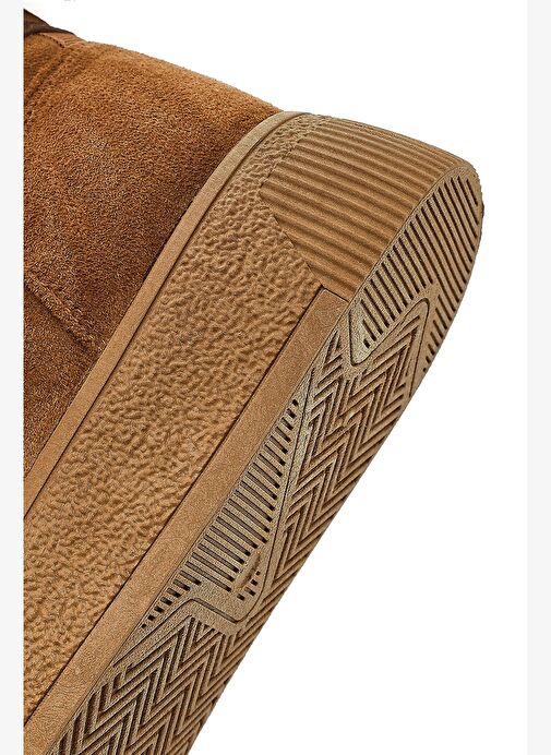 Kadın Taba Kalın Tabanlı Püsküllü Süet Teddy Bot 25WFE402510 - Görsel 9