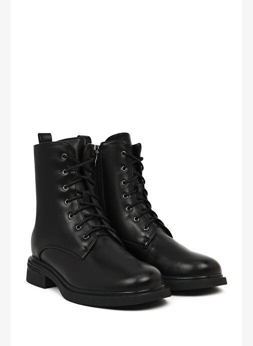 Derimod Derimod Kadın Siyah Fermuarlı Postal Bot 25WFE494418 Boyner'de! Siyah - 3. görsel