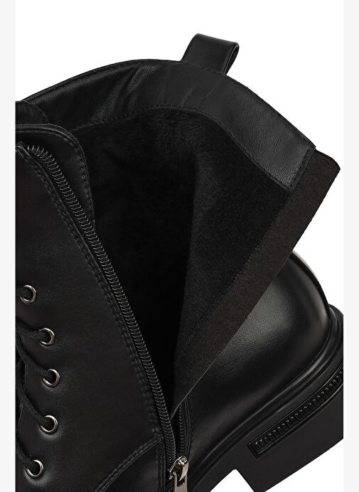 Derimod Derimod Kadın Siyah Fermuarlı Postal Bot 25WFE494418 Boyner'de! Siyah - 8. görsel