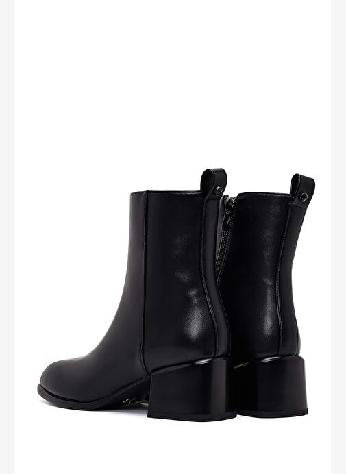 Derimod Derimod Kadın Siyah Fermuarlı Kısa Topuklu Bot 25WFE494718 Boyner'de! Siyah - 9. görsel